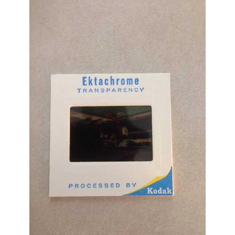 Vtg 1969 People Pool Vacation Group Portrait Ektachrome Photograph Color Slide